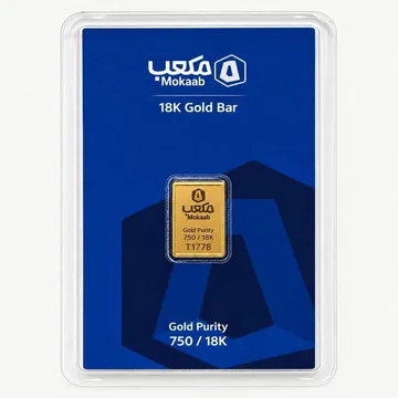 شمش پلاک طلای مکعب بین ۱ تا ۲ گرم
